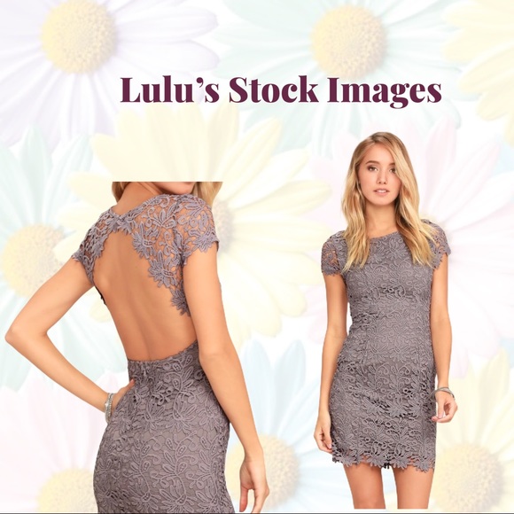 Lulu’s Hidden Talent Backless Gray Dress - size XS - Picture 12 of 13
